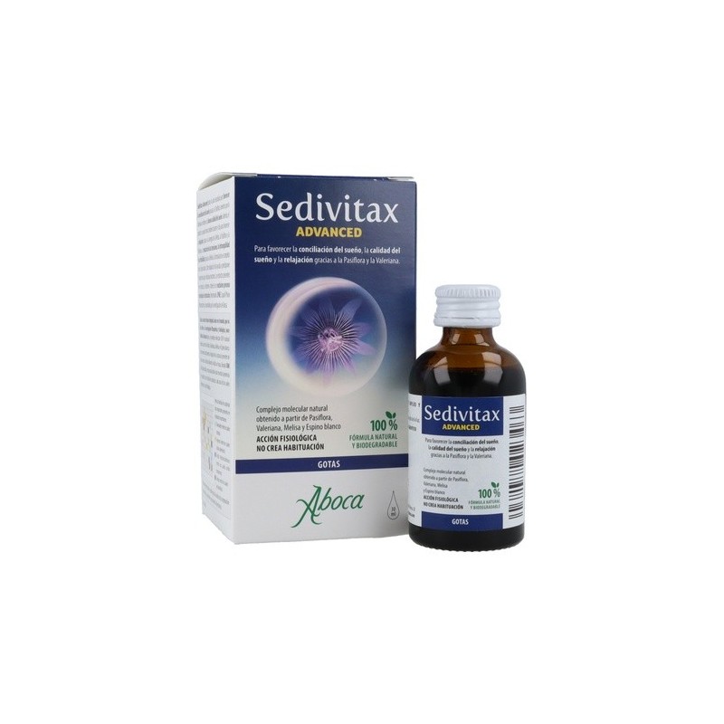 ABOCA SEDIVITAX ADVANCED GOTAS 30 ML - Favorece la Relajación - Reduce Tensiones - Ayuda Al Descanso Nocturno
