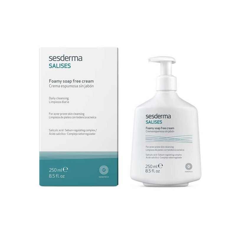 SESDERMA SALISES CREMA ESPUMOSA SIN JABON LIMPIEZA PIELES ACNE 250 ML