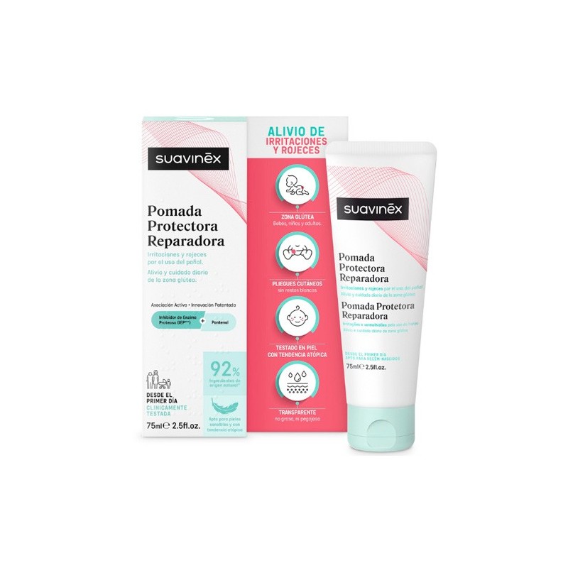SUAVINEX POMADA PROTECTORA REPARADORA CON PANTENOL PARA ROZADURAS 75 ML
