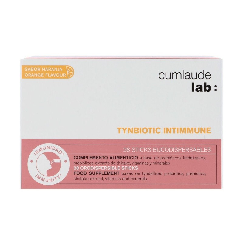 Dermofarm - TYNBIOTIC INTIMMUNE 28 Sticks Bucodispersables, Sabor Naranja - Fortalece el Sistema Inmunológico