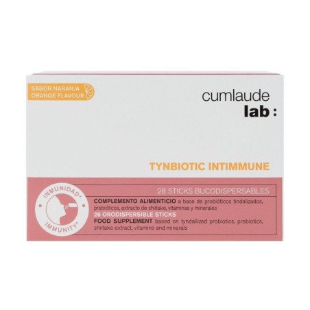 Dermofarm - TYNBIOTIC INTIMMUNE 28 Sticks Bucodispersables, Sabor Naranja - Fortalece el Sistema Inmunológico
