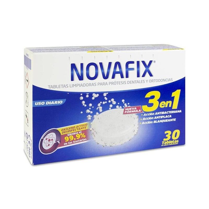 NOVAFIX TABLETAS 3 EN 1 ANTIBACT 30 UNID