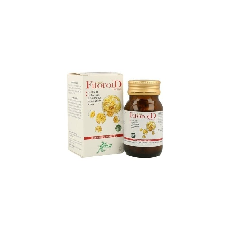 Neofitoroid Aboca - Tratamiento Natural para Hemorroides - 50 Cápsulas - Extracto de Centella Asiatica