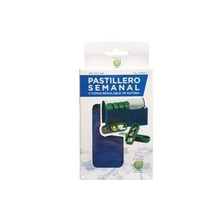 VP NATURA PASTILLERO SEMANAL VP 3 DOSIS EXTRAIBLE Y REGULABLE FORMATO VIAJE